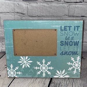 KOHL’S  Seasonal Sentiments Let it Snow snowflake Christmas winter picture frame